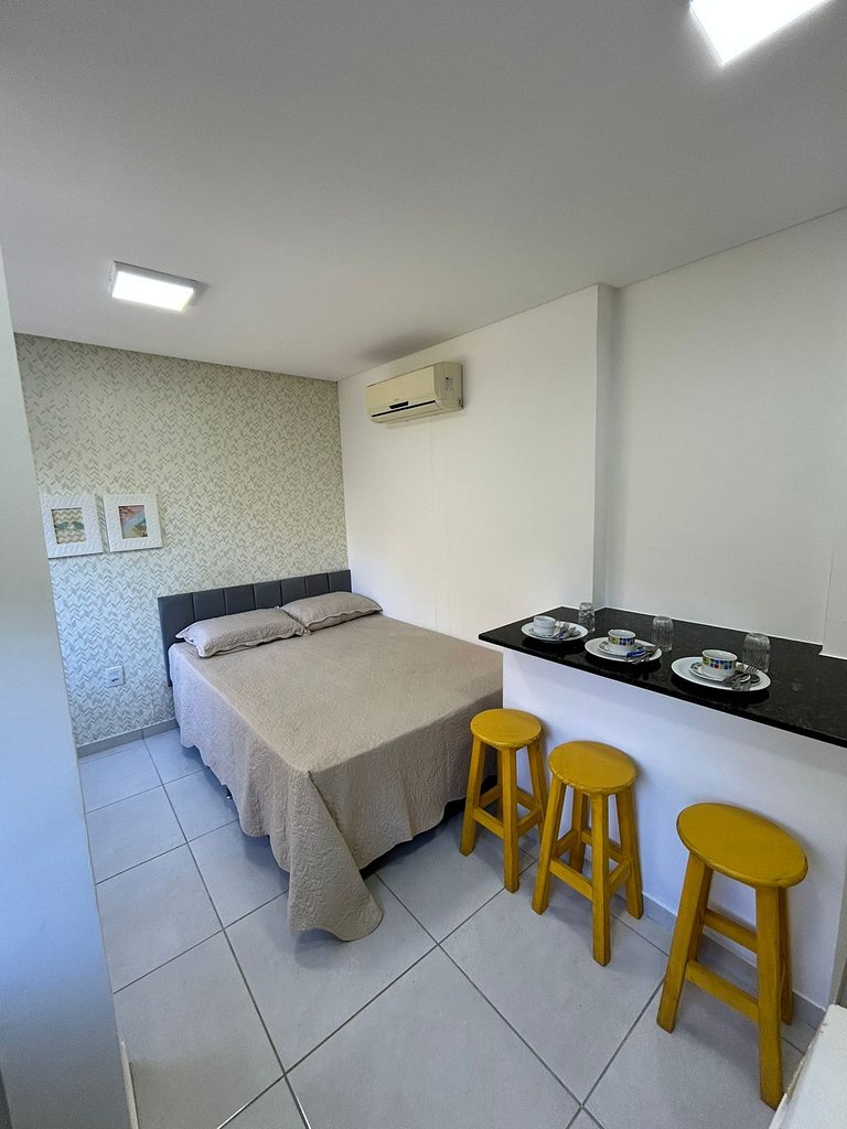 Apartamento em Canto Grande a apenas 90 metros da praia, no