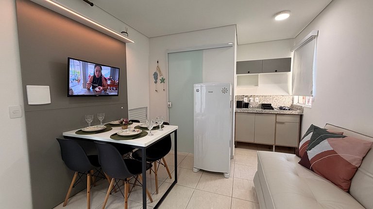 Apartamentos Canto Grande a 90 metros da praia no Residencia