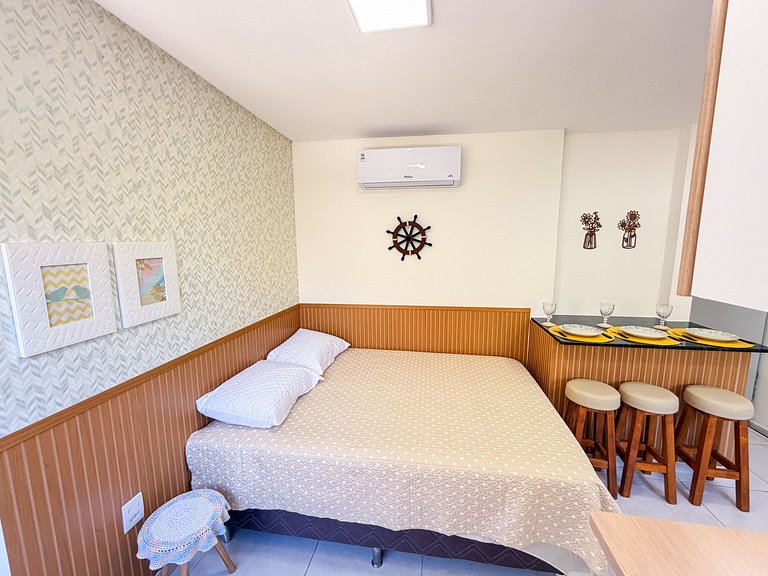 Apartamento em Canto Grande a apenas 90 metros da praia, no