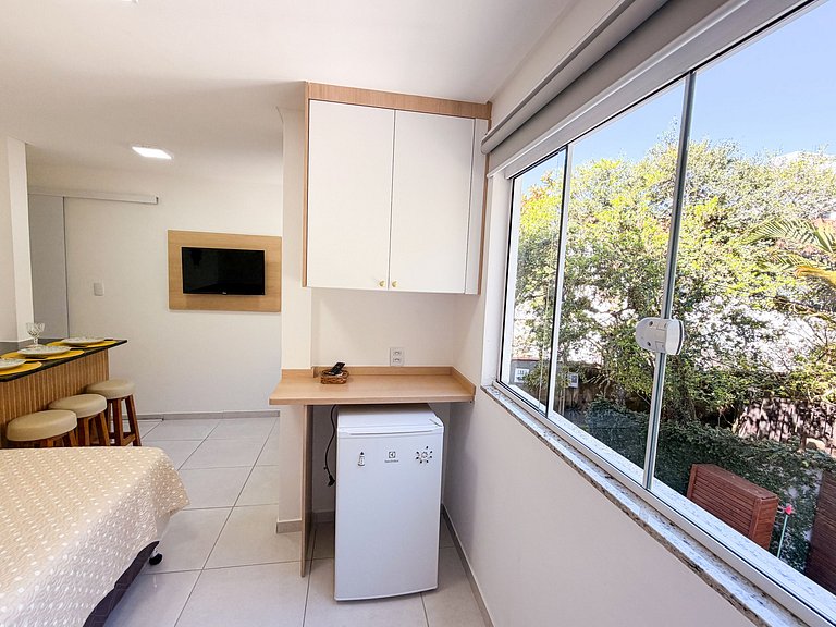 Apartamento em Canto Grande a apenas 90 metros da praia, no