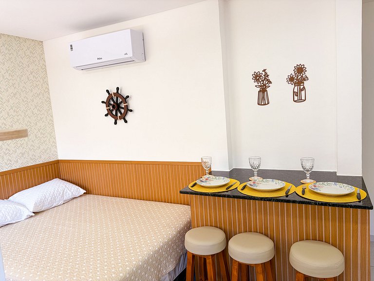Apartamento em Canto Grande a apenas 90 metros da praia, no